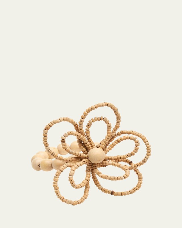 Open Daisy Wood Napkin Ring